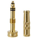 Triumpeek Solid Brass Hose Nozzle, 2 Pack 4" Heavy Duty Brass Garden Hose Nozzle with 10 Rubber Washers