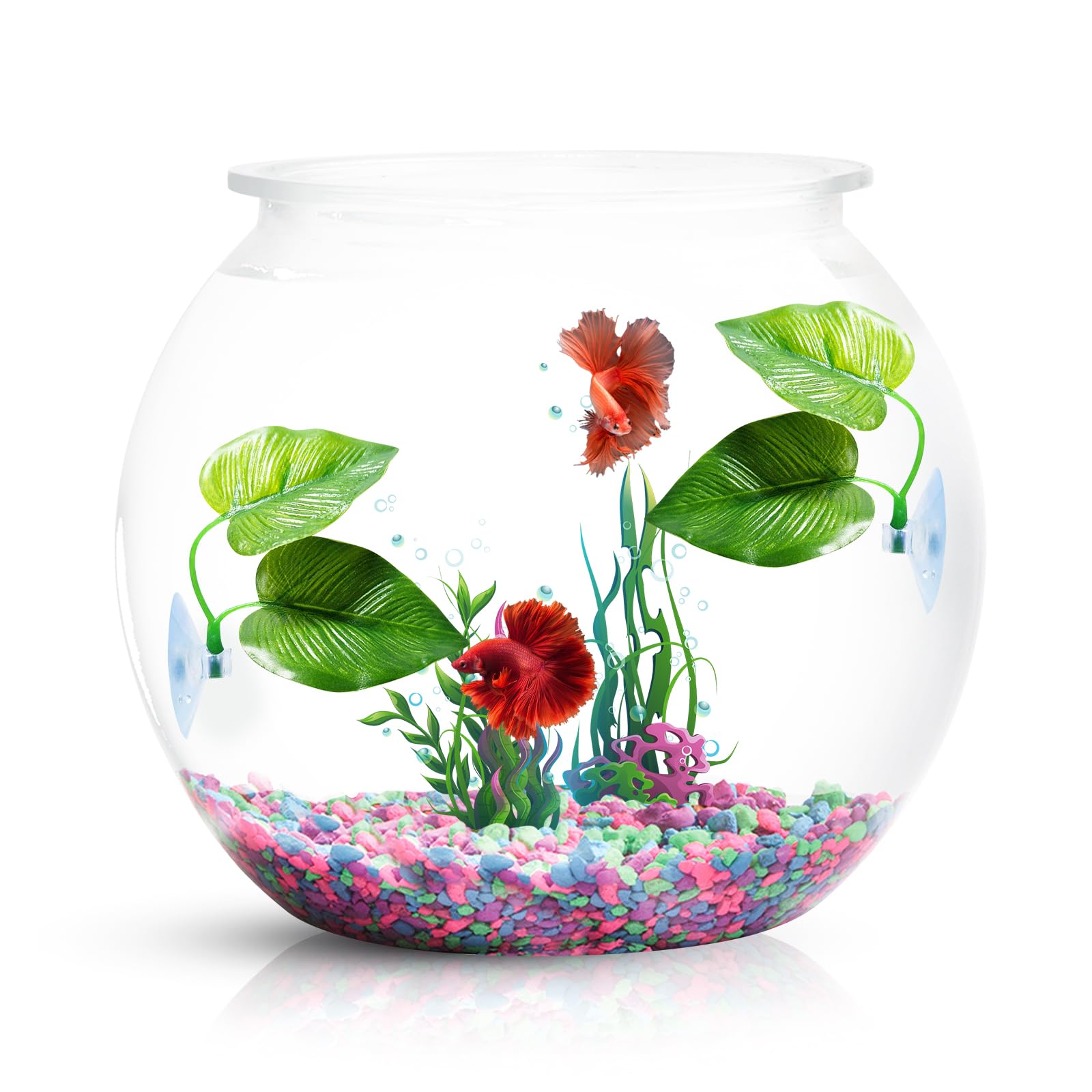 CousDUoBe 2 Pack Betta Fish Leaf Pad Improves Betta's Health by Simulating The Natural Habitat - Natural, Organic, Comfortable Rest Area for Fish Aquarium Ornaments