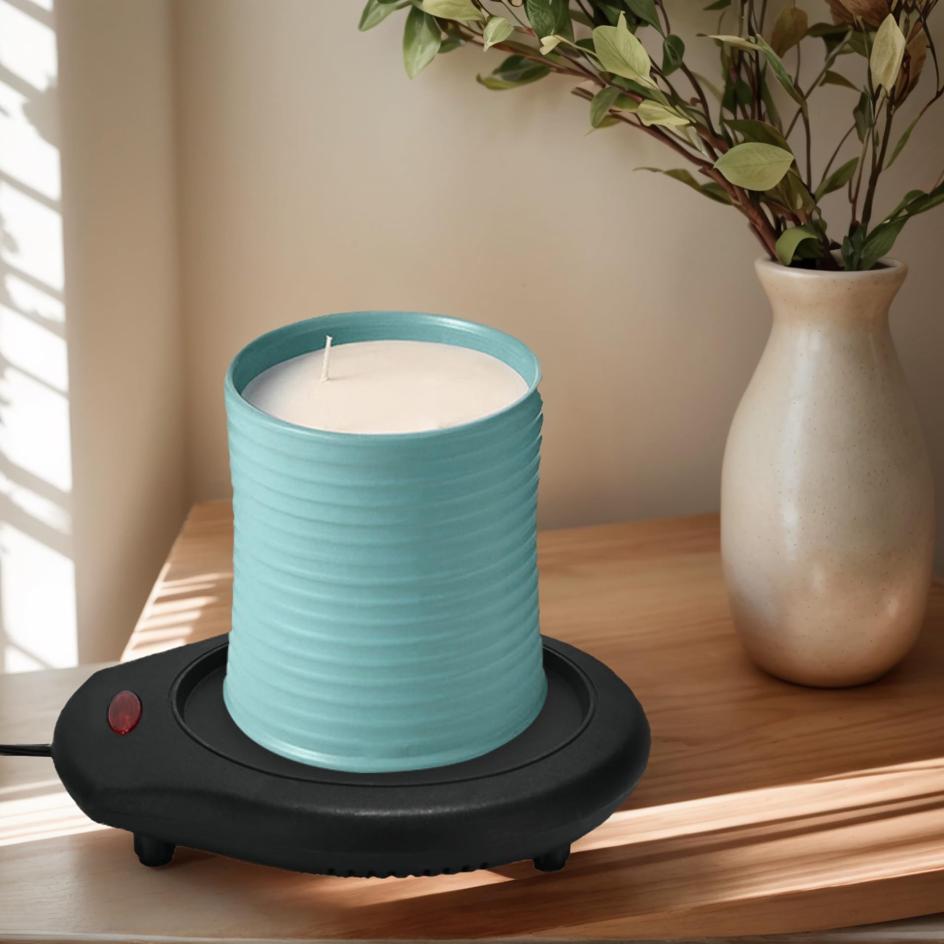 ASAWASA Candle Warmer for Large Jar, Coffee Mug Warmers, Safely Releases Scents Without a Flame, Melt The Candle Quickly, Enjoy Your Warm Coffee Tea. Gifts for Festival Birthday Women Men Mom Dad