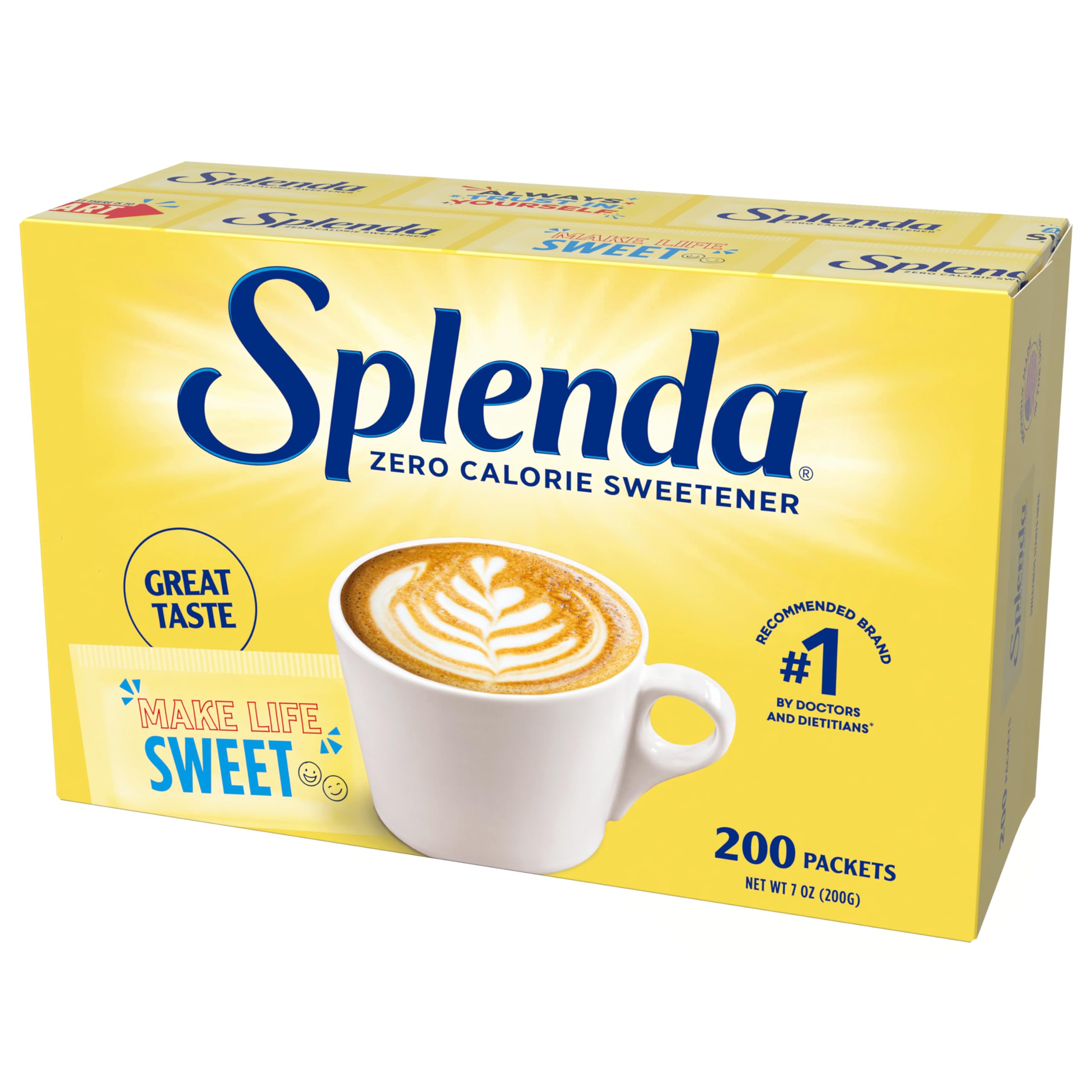 SPLENDA Süßstoff ohne Kalorien, 200 Portionspackungen