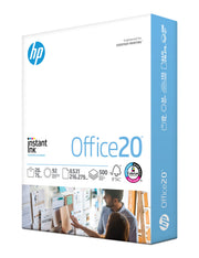 HP Papers | 8.5x11 Paper |Office 20 lb | 1 Ream - 500 Sheets | 92 Bright | Made in USA - FSC Certified | 112150R