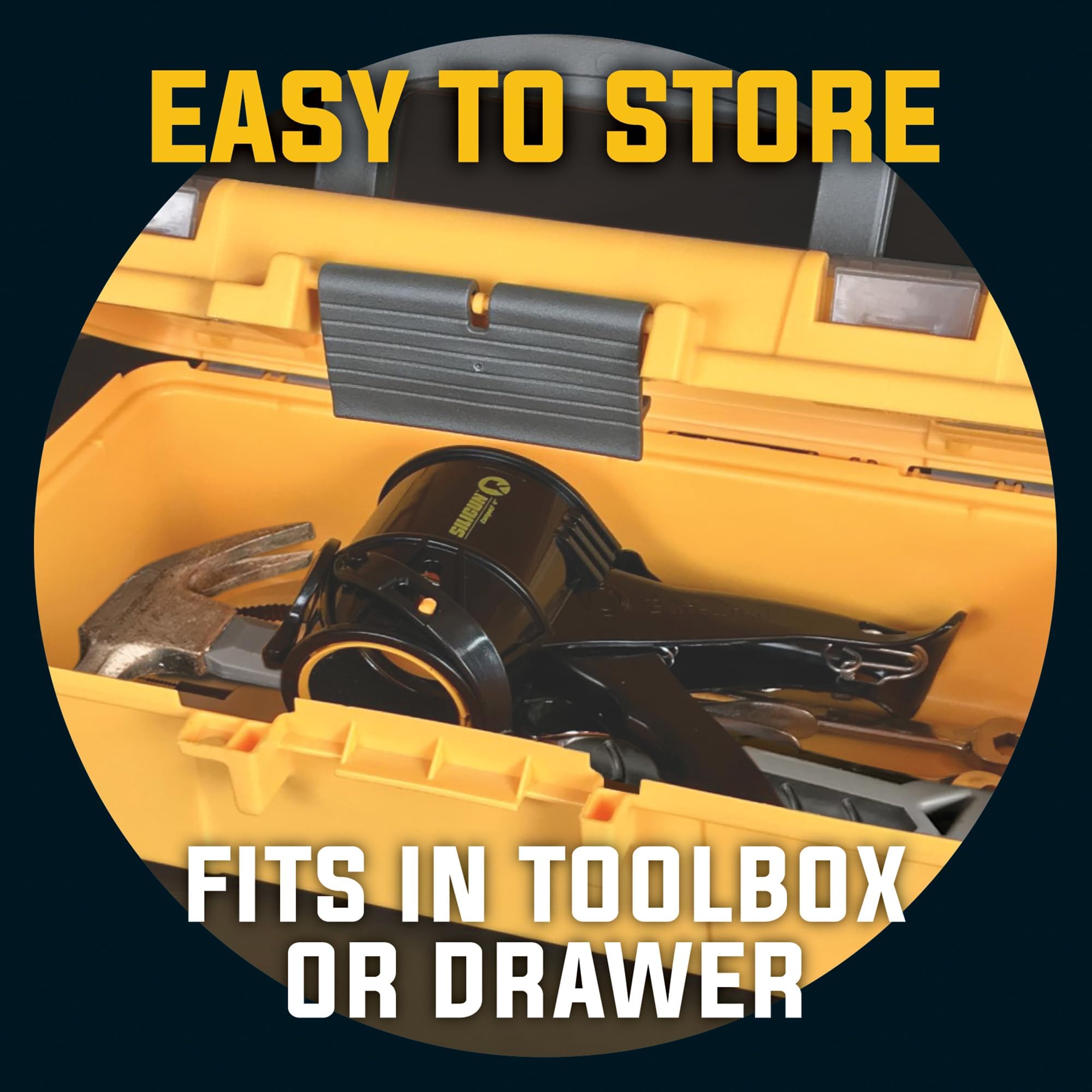 SILIGUN™ Gen-3 Compact Caulking Gun - No Drip Caulk Gun - Patented Design - Lightweight ABS Frame - Works with All 10 oz Tubes