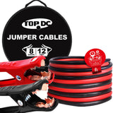 TOPDC 6 Gauge 16 Feet Jumper Cables for Car, SUV and Trucks Battery, Heavy Duty Automotive Booster Cables for Jump Starting Dead or Weak Batteries with Carry Bag(TD-P0616)