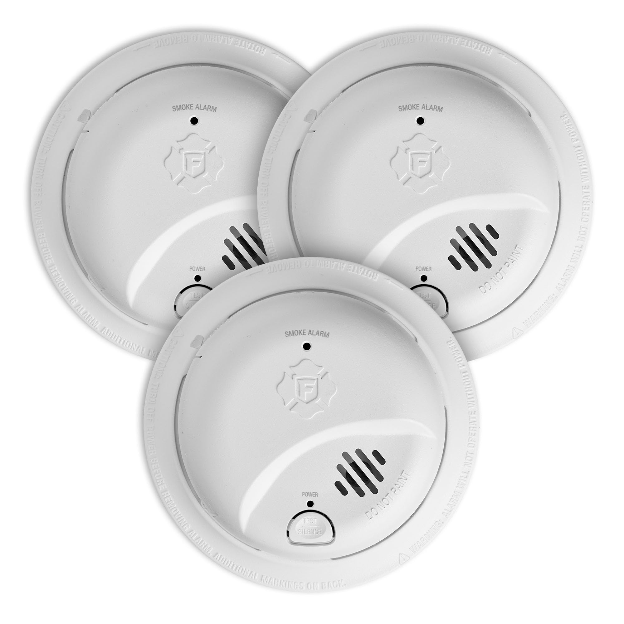 First Alert 9120B Smoke Detector, Hardwired Alarm with Battery Backup, 6-Pack