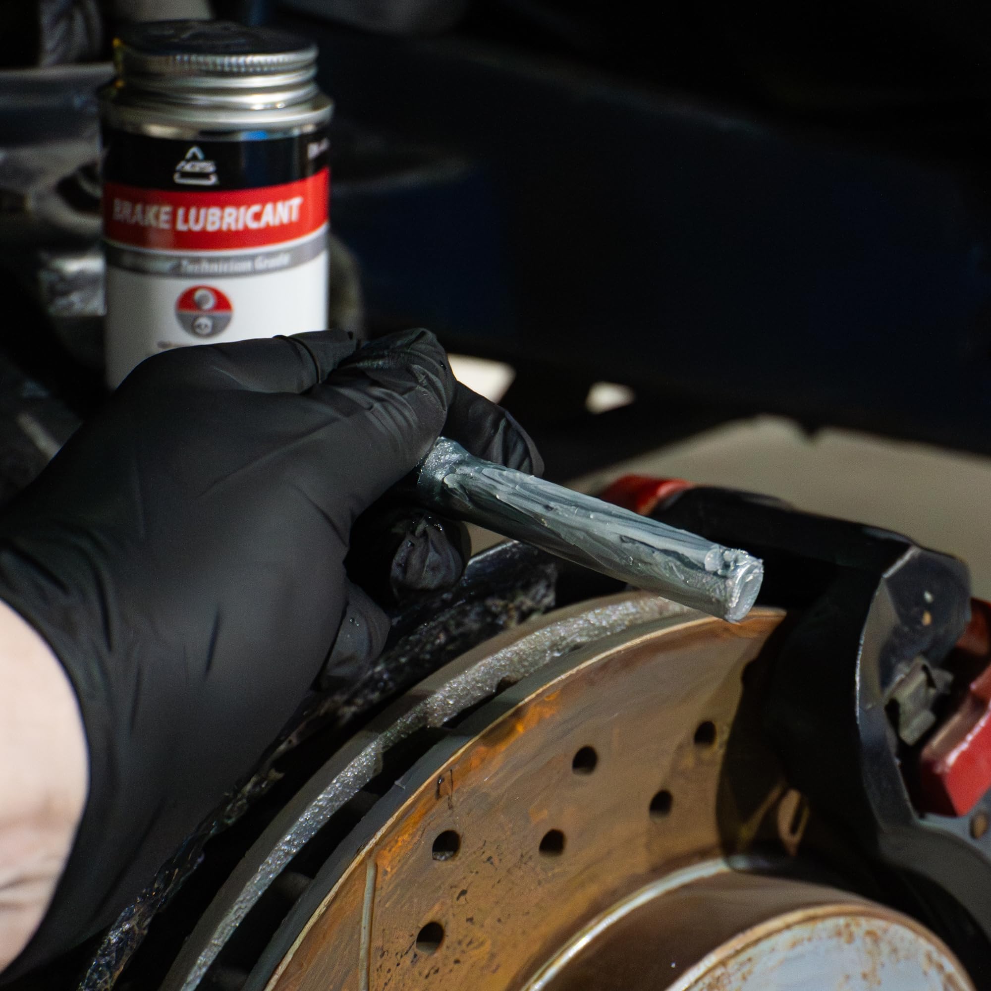 AGS Automotive Solutions 4oz Brush Top SIL-Glyde Silicone Brake Grease - Premium Brake Caliper Grease and Brake Lubricant for Optimal Performance and Longevity