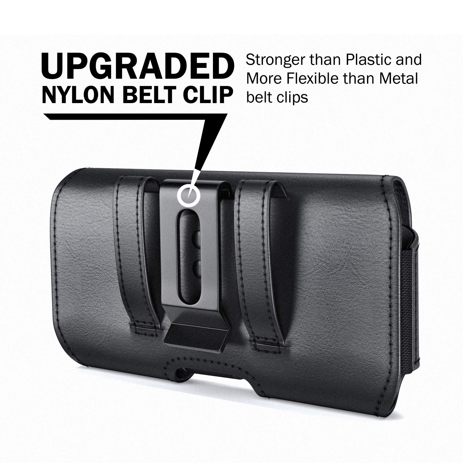 DeBin Holster for iPhone 16 Pro 16e 15 15Pro 14 13 12 11 Xs 10 X XR – Cell Phone Belt Holder Case with Clip for Men Women Pouch (Fits Protective Cover on) Black