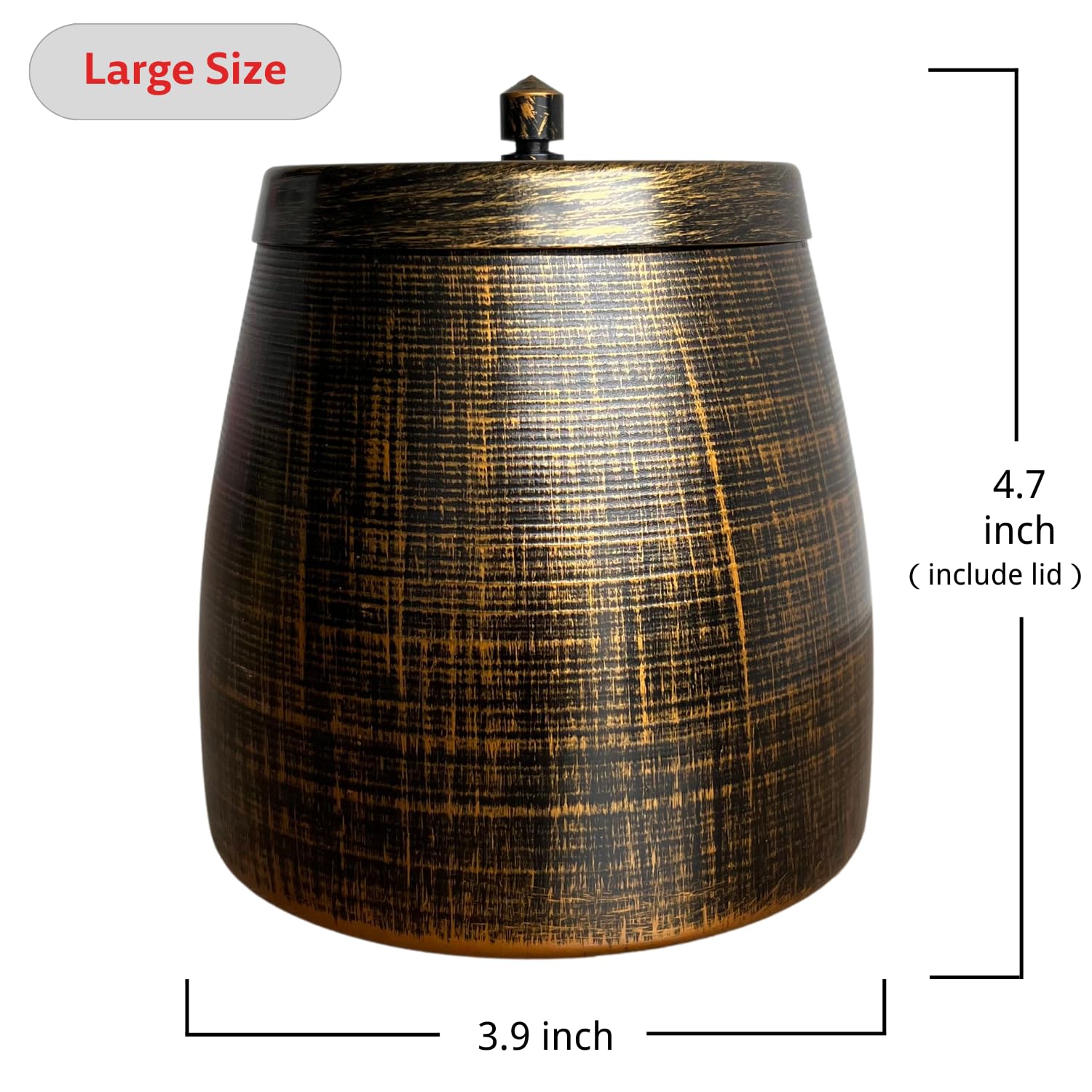 WUSIFIE Ash Tray, Large Outdoor Ashtray with Lid, Ashtray for Outside Patio, Stainless Steel Windproof Smokeless Ash Tray for Balcony, Ashtrays for Smokers, Cigar, Home Office Decoration