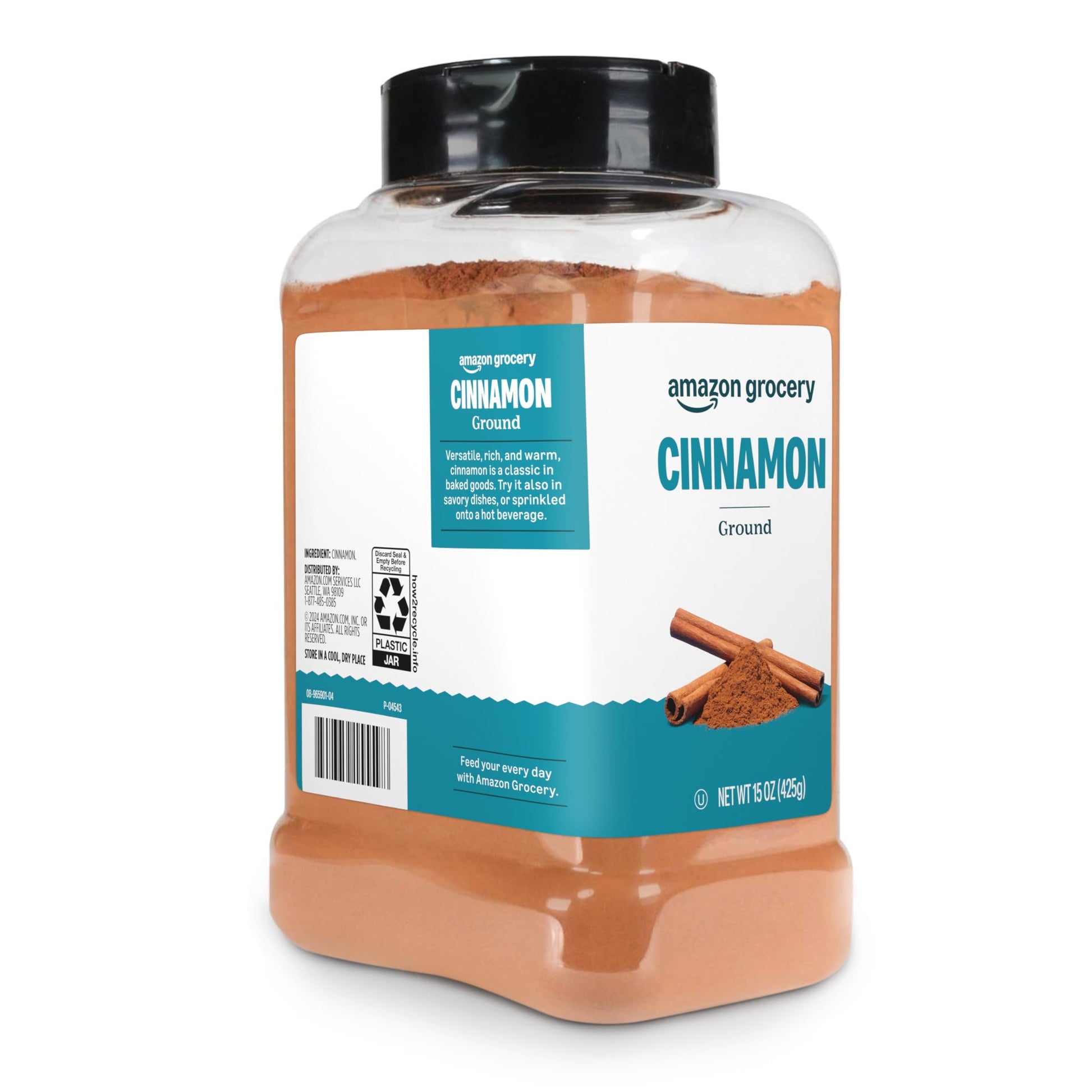Amazon Grocery, Ground Cinnamon, 15 Oz (Previously Happy Belly, Packaging May Vary)