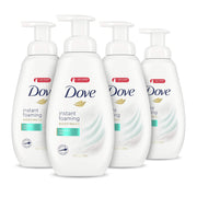 Dove Instant Foaming Body Wash 4 Count for Softer and Smoother Skin Sensitive Skin Effectively Washes Away Bacteria While Nourishing Your Skin 13.5 oz