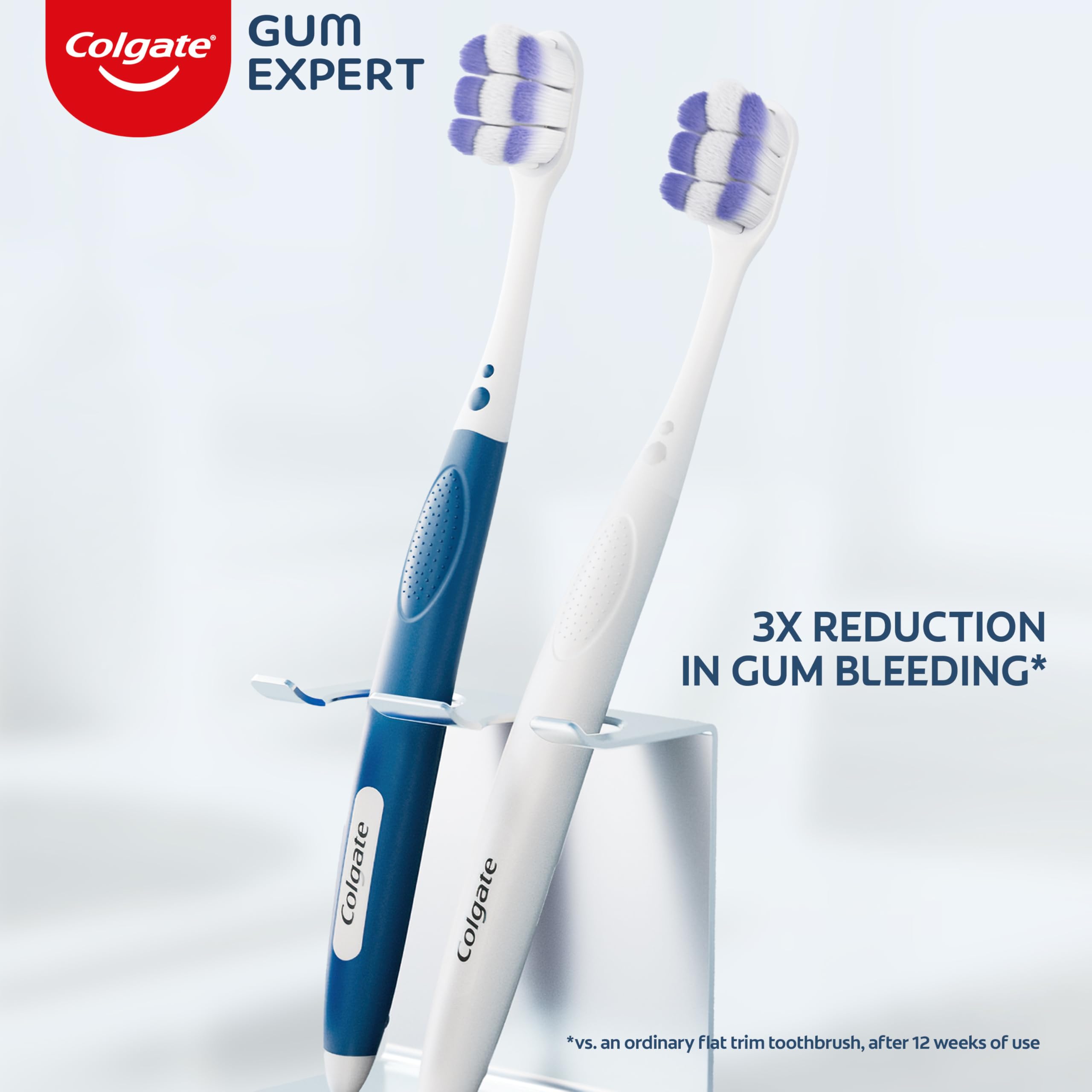 Colgate Ultra Soft Toothbrush Pack, Extra Soft for Sensitive Gums, 2 Pack
