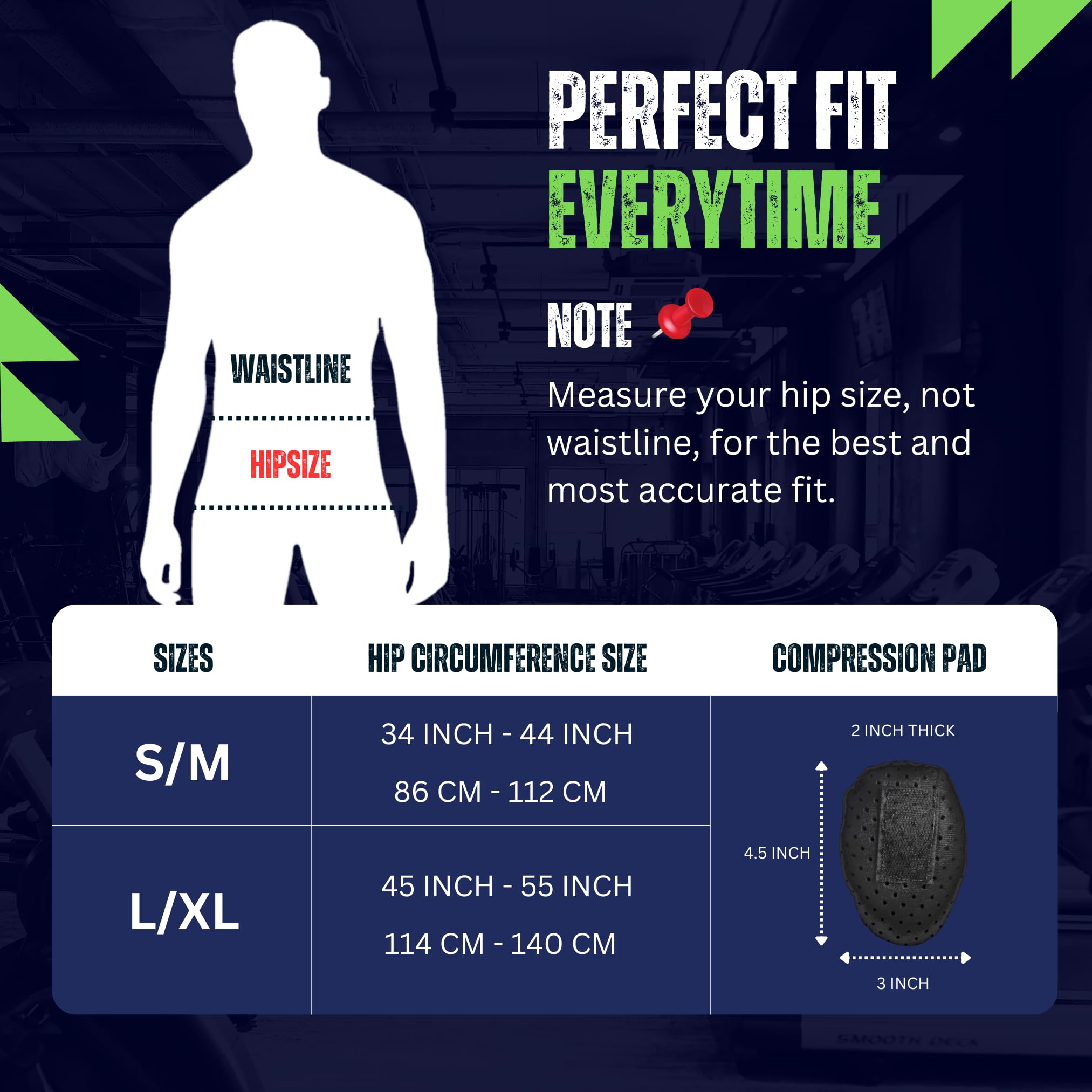 Everyday Medical Inguinal Hernia Support Belt for Men I Fits Left or Right Side I Post Surgery Men and Womens Hernia Support Truss for Inguinal, Groin Hernias I Adjustable Waist Strap I Black, S/M
