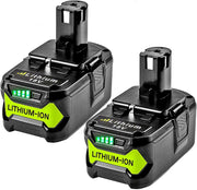 Upgraded 8.0Ah 2Packs P108 18V Battery Compatible with Ryobi 18V ONE+ Battery Replacement P108 P102 P103 P104 P105 P107 P109 P122 Cordless Tool Batteries Rapid Rechargeable Batteries with Indicator