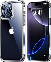 Mkeke for iPhone 15 Pro Max Case Clear, [Military-Grade Drop Protection] Shockproof Protective Phone Case for Apple 2023