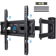 Pipishell Full Motion TV Wall Mount for Most 26-60 inch Flat & Curved TVs up to 77 lbs, Adjustable Bracket Height, Single Articulating Arm, Extension, Max VESA 400x400mm, PIMF9
