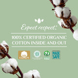 Organyc 100% Organic Cotton Balls for Sensitive Skin, 100 Count