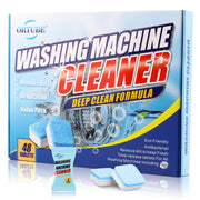 ORTUBE 48 Pack Washing Machine Cleaner - Deep Cleaning Formula Tablets for Front and Top Loader Washer Machines