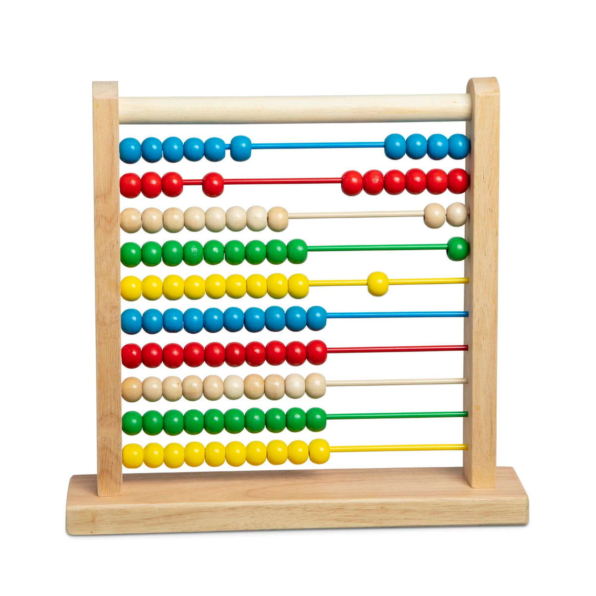 Melissa & Doug Abacus - Classic Wooden Educational Counting Toy With 100 Beads