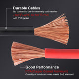 TOPDC 6 Gauge 16 Feet Jumper Cables for Car, SUV and Trucks Battery, Heavy Duty Automotive Booster Cables for Jump Starting Dead or Weak Batteries with Carry Bag(TD-P0616)