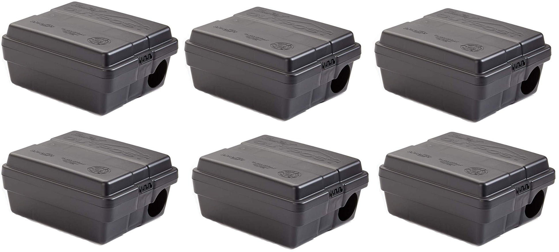 Tomcat Bait Station - Set of 6 Outpost Rat Bait Stations, Complete Rodent Control Solution