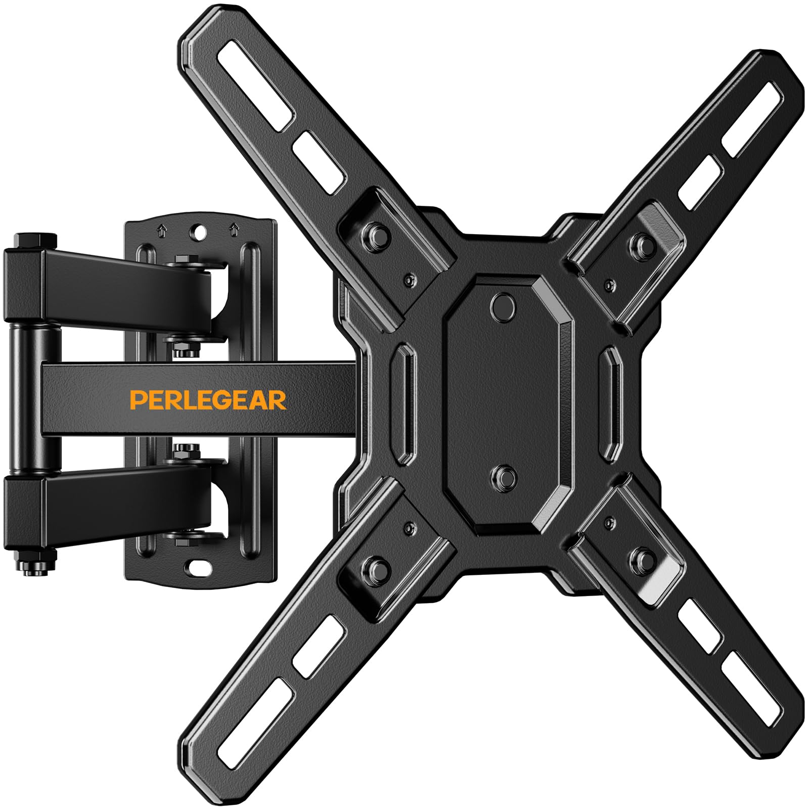 Perlegear Full Motion TV Wall Mount Bracket for Most 13-42 Inch LED LCD Flat Curved Screen TVs & Monitors, Swivel Tilt Extension with Articulating Arms, Max VESA 200x200mm up to 44lbs
