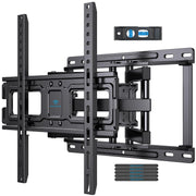 PERLESMITH TV Wall Mount Full Motion for 32-65 Inch Flat Curved Screen TVs, TV Mount with Swivel Tilt Extension Dual Articulating Bracket Arms Support TV up to 99 lbs Max VESA 400x400, 16Ã¢ÂÂ Wood Studs
