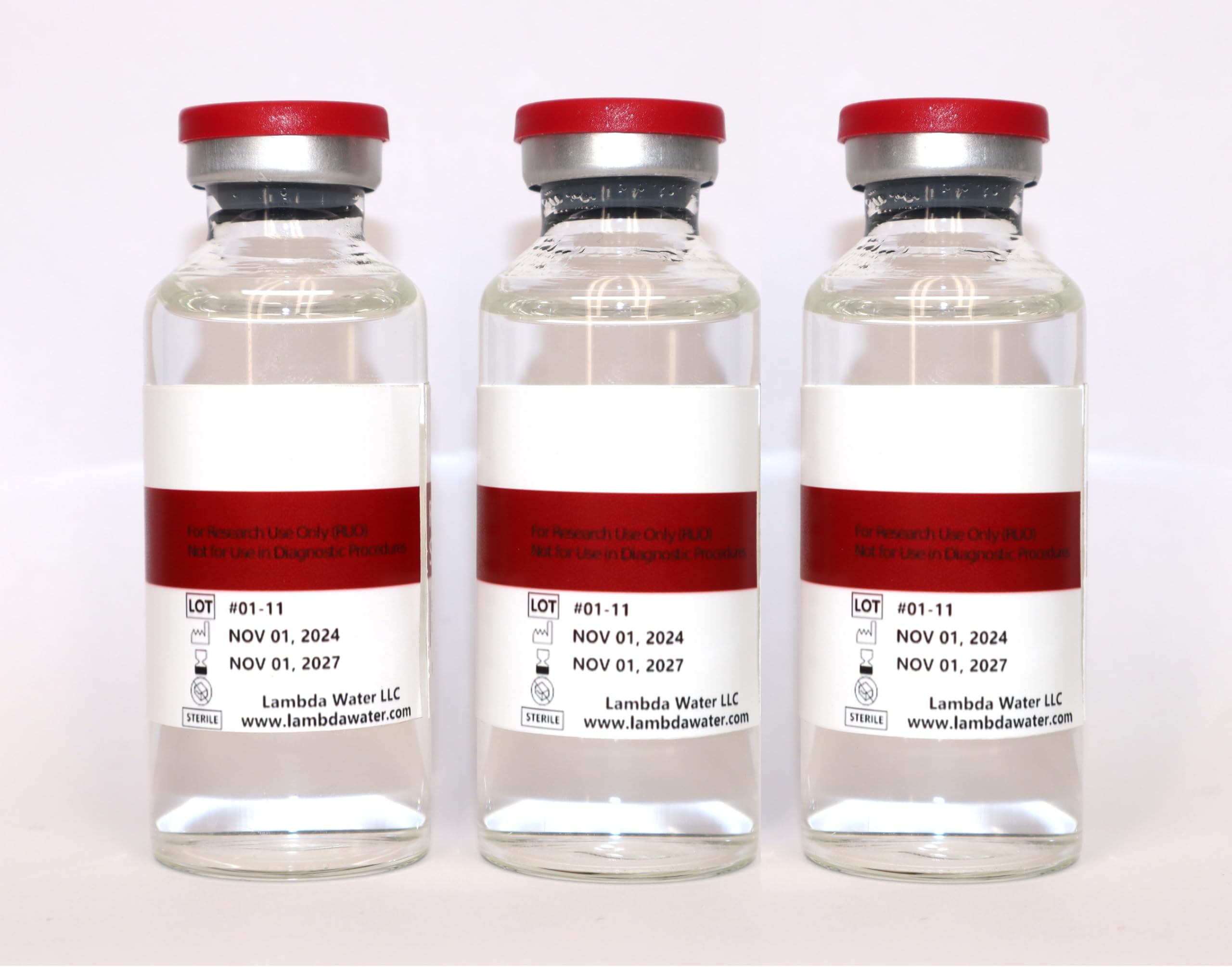 Reconstitution Solution - 3-Pack 30ml - in Premium Glass Vials | Made in USA