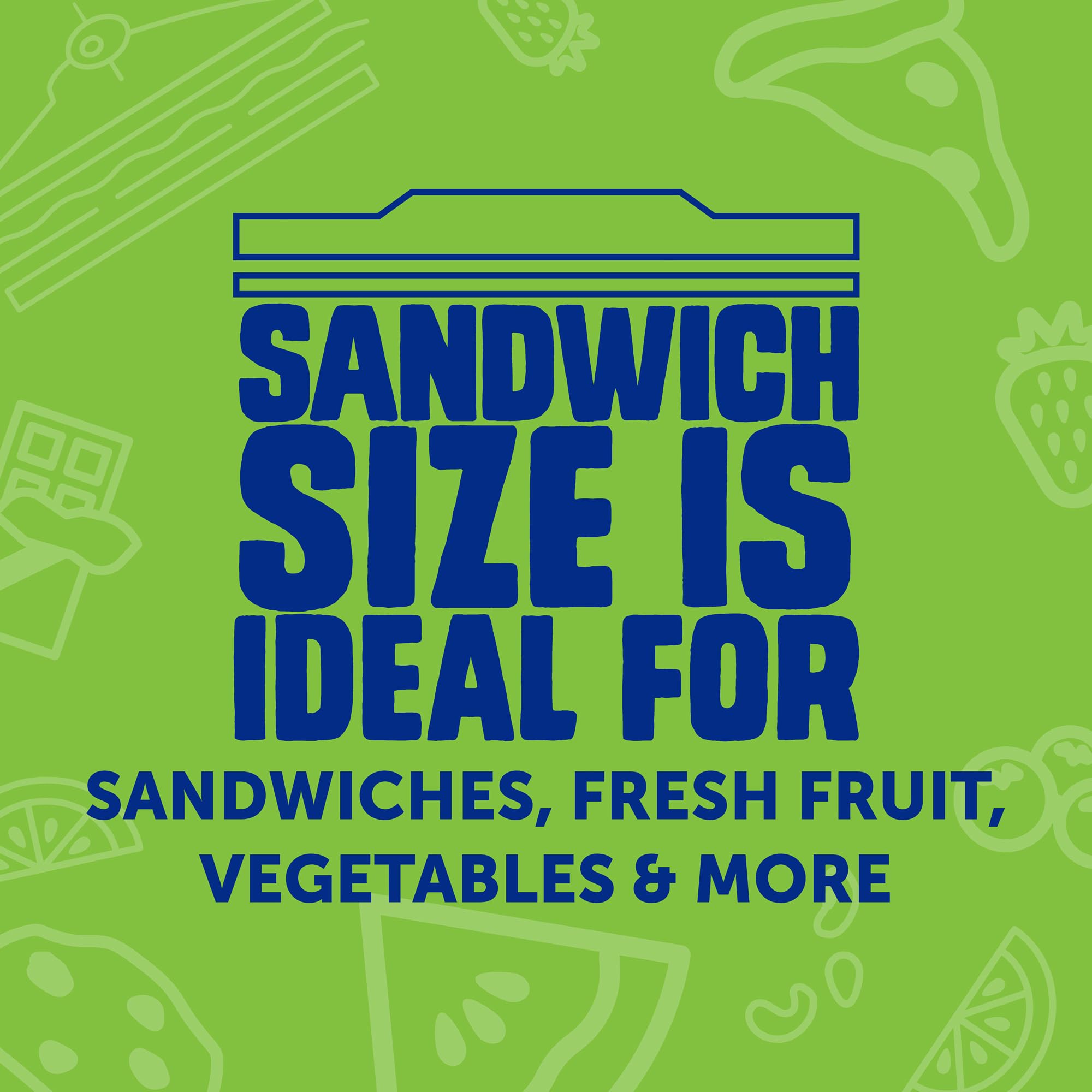 Ziploc Brand Storage Bags Variety Pack, 42ct Storage Gallon and 48ct Storage Quart with Stay Open Design, 50ct Sandwich and 50ct Snack with Grip N Seal Technology, 190ct Total