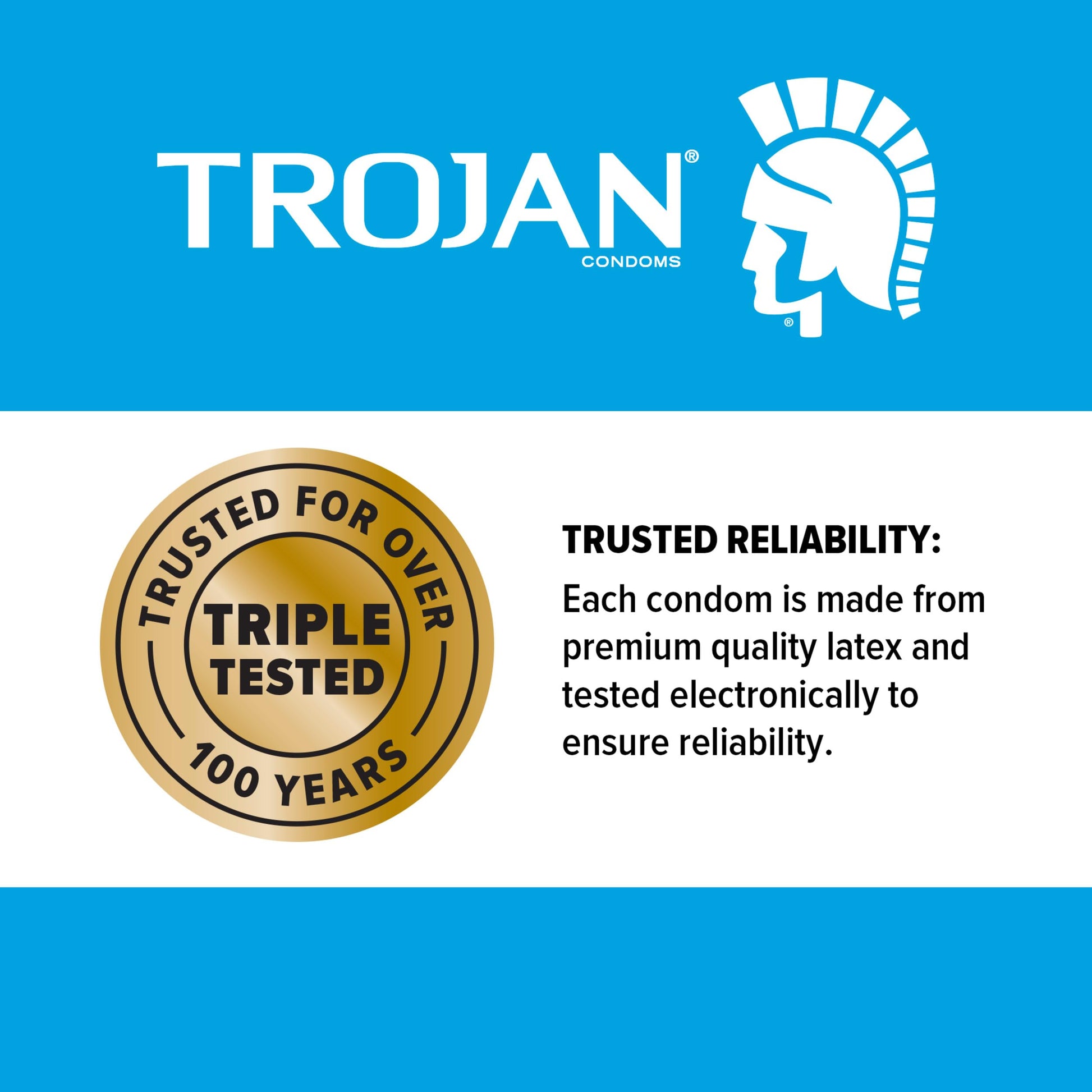 Trojan Supra Non-Latex Bareskin Lubricated Condoms, 6 ct