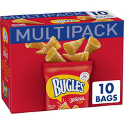 Bugles Original Crispy Corn Snacks, Snack Bags Multipack, 10 Ct, 8.75 oz