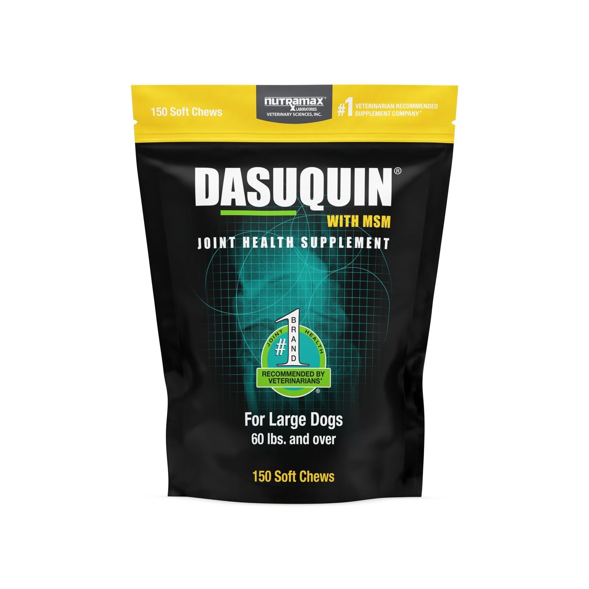 Nutramax Laboratories Dasuquin with MSM Joint Health Supplement for Large Dogs - With Glucosamine, MSM, Chondroitin, ASU, Boswellia Serrata Extract, and Green Tea Extract, 84 Soft Chews