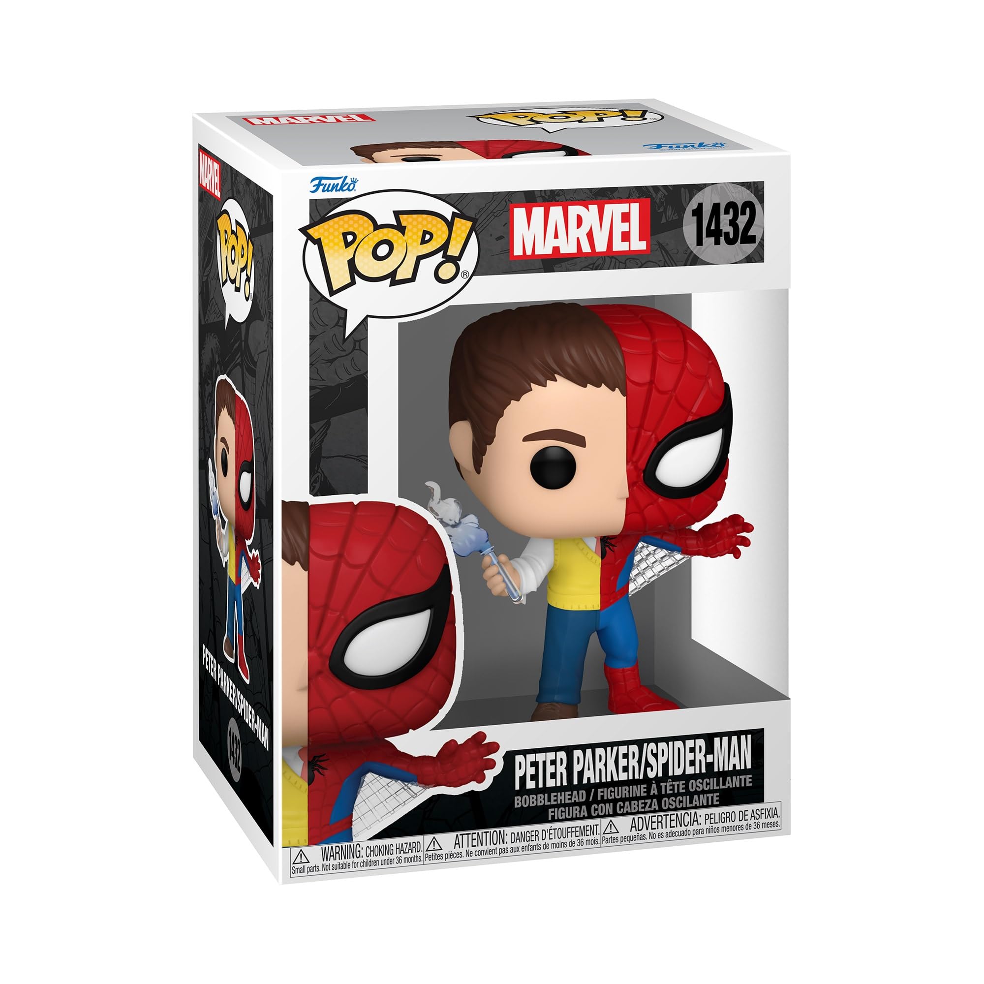 Funko Pop! Marvel: Split - Spider-Man/Peter Parker