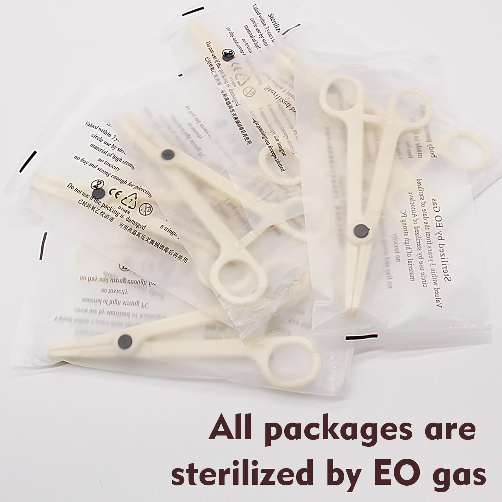 Rayyl Body Piercing Tool Kit - 42Pcs Piercing Kit with 12G 14G 16G 18G 20G Piercing Needles Piercing Clamps Forceps for Ear Nose Belly Button Tongue Eyebrow Body Piercing Tool Kit Piercing Supplies