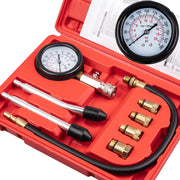 Clatoon 8pcs Petrol Engine Cylinder Compression Tester Kit, Small Engine Compression Tester Automotive Tool Gauge 0-300PSI for Testing Car Motorcycle Outboard Motor Snowmobile Chainsaw