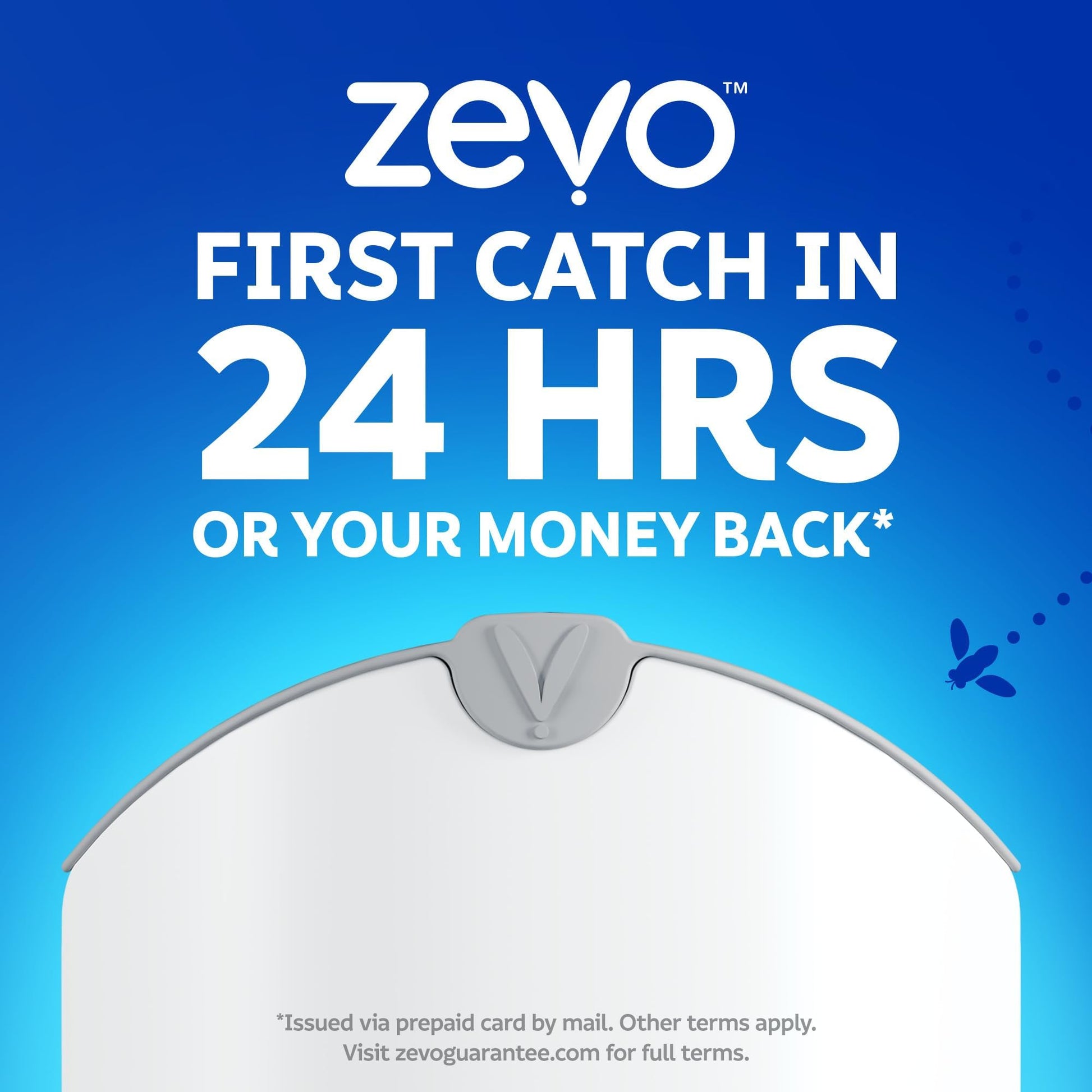 Zevo 2 Flying Insect Traps & 2 Refill Cartridges - Plug in Fly Trap & Indoor Bug Catcher for Gnats, House & Fruit Flies - Blue & UV Light Technology, Mess-Free Alternative to Bug Zapper