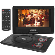 11.5" Portable DVD Player with 9.5" Swivel Screen, 5-Hours Rechargeable Battery,Car DVD Player,Support CD/DVD/SD Card/USB,Regions Free,Dual Speakers, BlackÃ¢ÂÂ¦