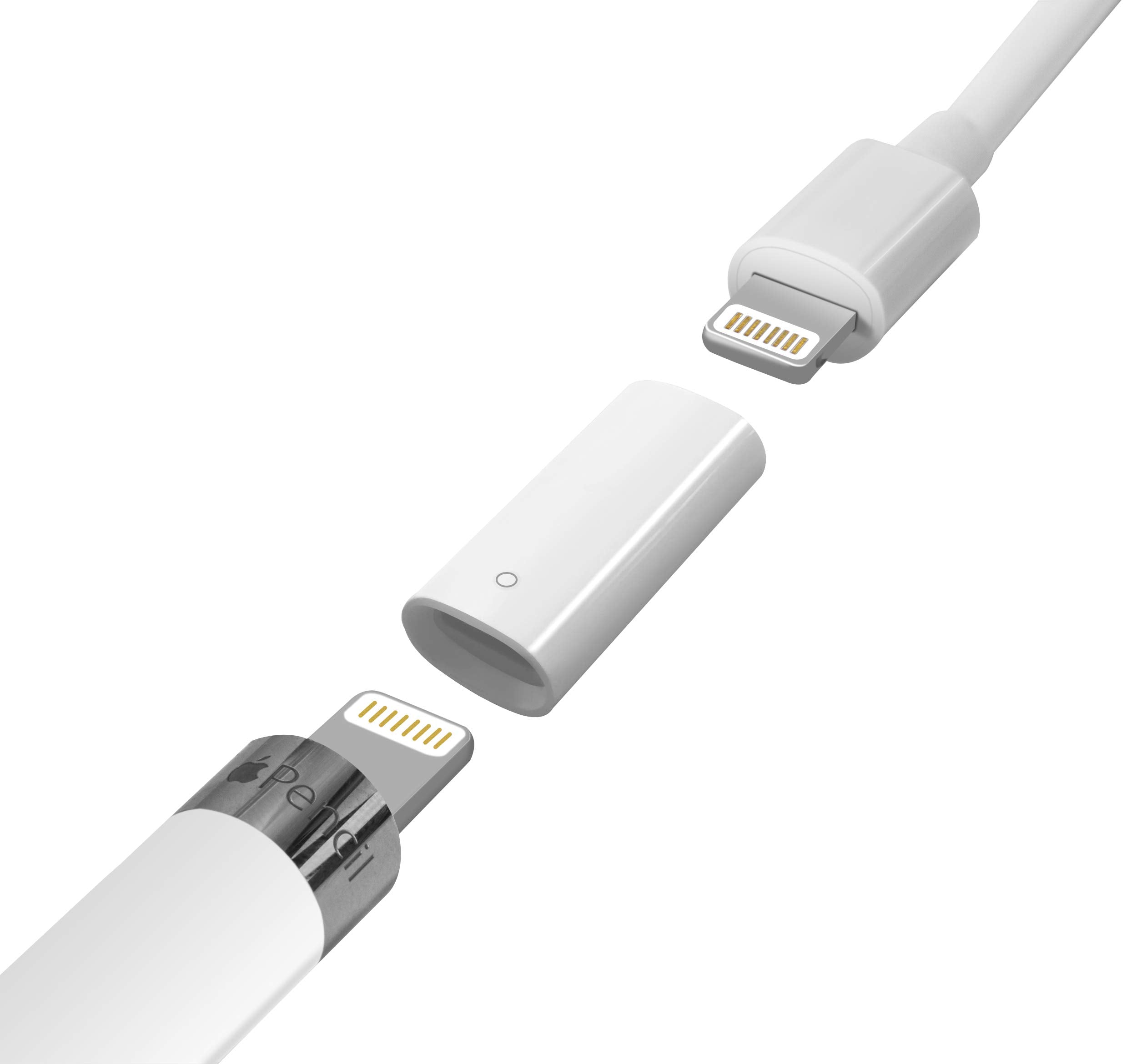 TechMatte Charging Adapter Compatible with Apple Pencil 1st Generation,Female to Female Charger Connector (2-Pack Charging ONLY)