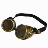 WEICHUAN New Sell Vintage Steampunk Goggles Glasses Cosplay Punk Gothic(Purple Bronze)