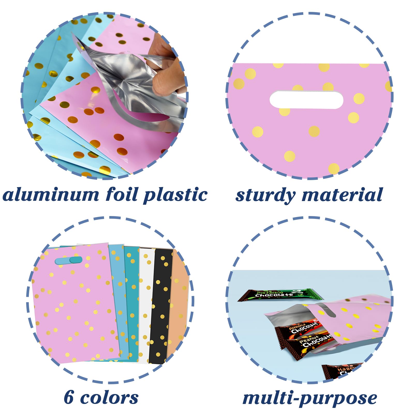 Kopokita 30PCS Party Favor Goodie Bags Goody Treat Small Gift Bags for Kids Birthday Party