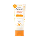 Aveeno Protect + Hydrate Sunscreen Moisturizing Body Lotion with Broad Spectrum SPF 60 and Prebiotic Oat, Weightless, Paraben, Oxybenzone, and Oil Free Sunscreen, 12 FL OZ