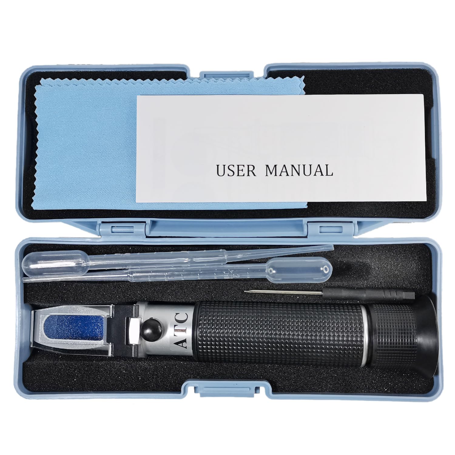 Salinity Refractometer for Seawater and Marine Fishkeeping Aquarium 0-100 PPT with Automatic Temperature Compensation