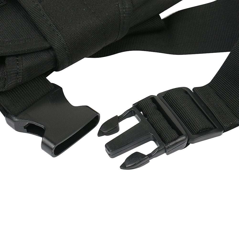 Nehostertfy Adjustable Drop Leg Holster Black Tactical Thigh Holster for Pistols Right Hand