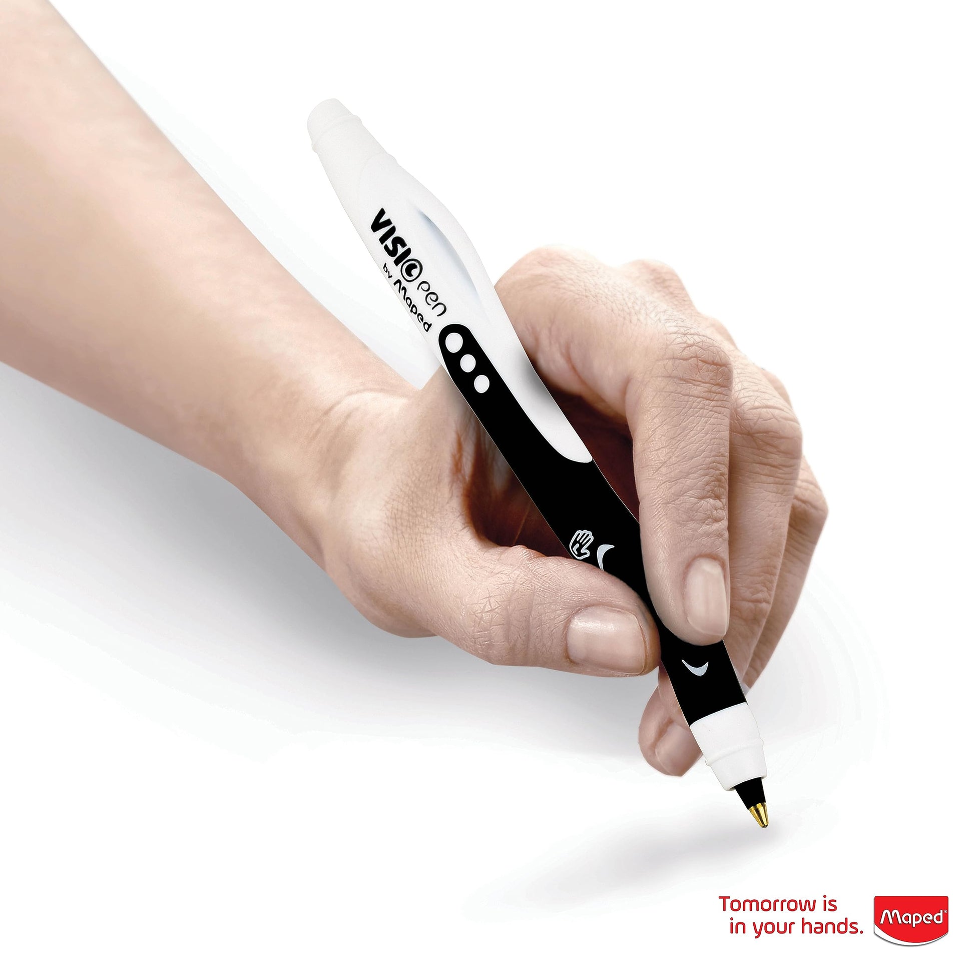 Maped - Visio Left-Handed Quick-Drying Ballpoint Pen - 2 Pack - Left Handed - Innovative Left Handed - Innovative Left Handed - Innovative
