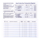 20 Pack Checkbook Register, Check Registers for Personal, Blank Ledger Transaction Registers for Personal or Business Bank, Check Register Book for Checking and Saving Account, Deposit and Credit Card