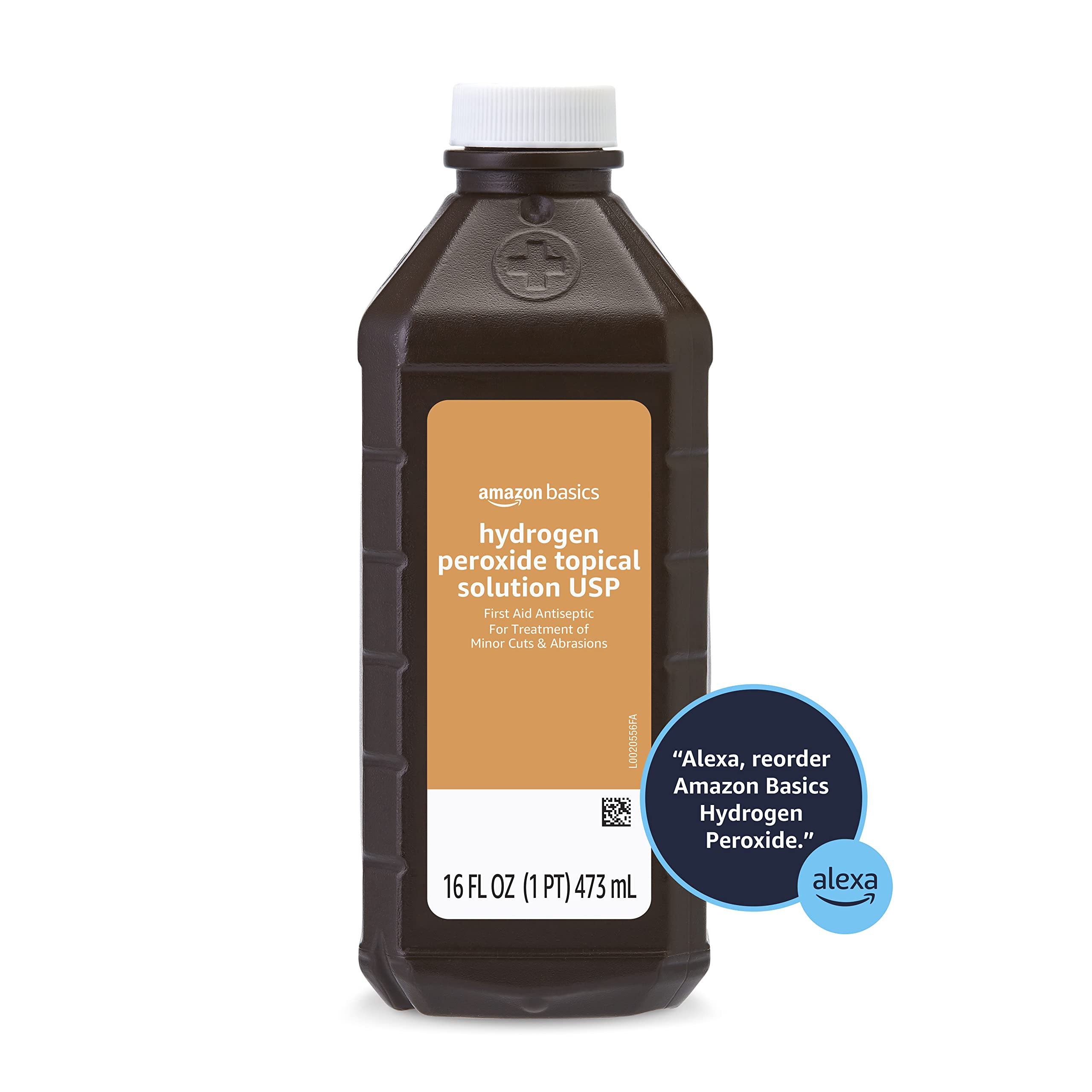 Amazon Basics – Wasserstoffperoxid Lösung USP, 473 ml (12 Stück) (vormals Solimo)