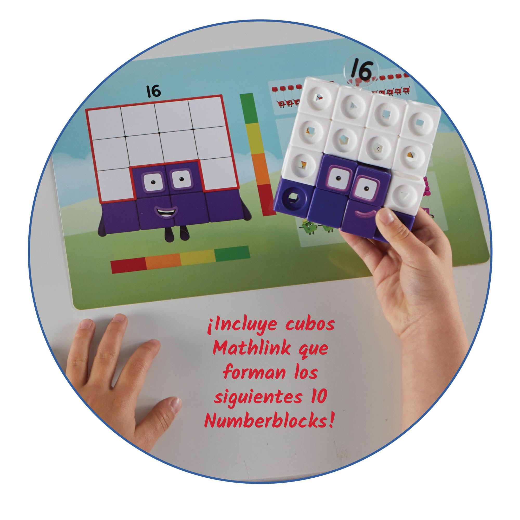 hand2mind Numberblocks MathLink Cubes 11-20 Activity Set, 30 Numberblocks Activities Linked to TV Episodes, 155 NumberBlocks MathLink Cubes, Numberblocks Toys, Math Cubes, Homeschool Supplies