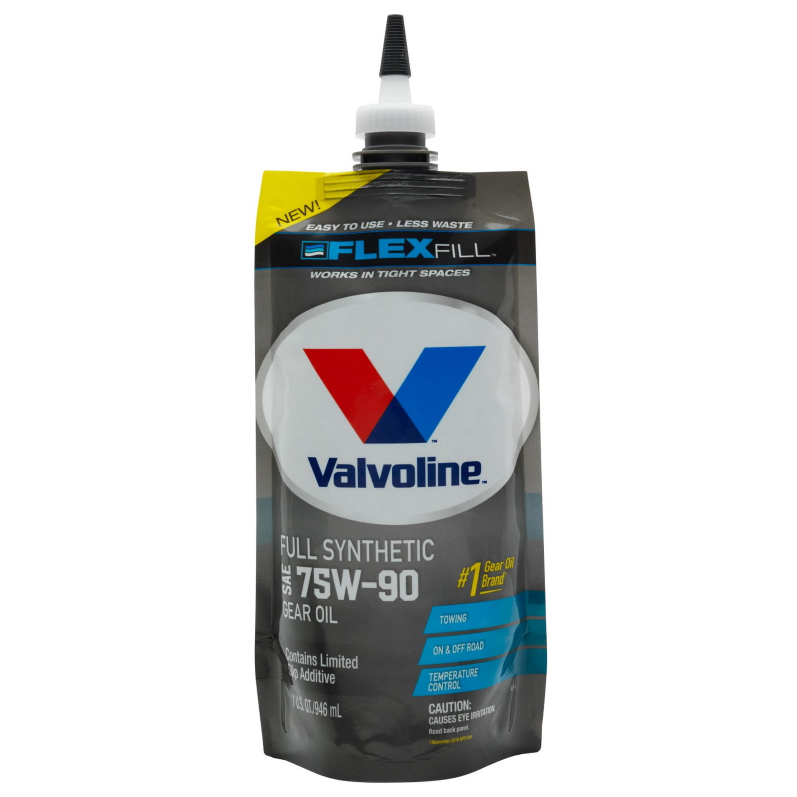 Valvoline FlexFill Full Synthetic SAE 75W-90 Gear Oil 1 QT Pouch