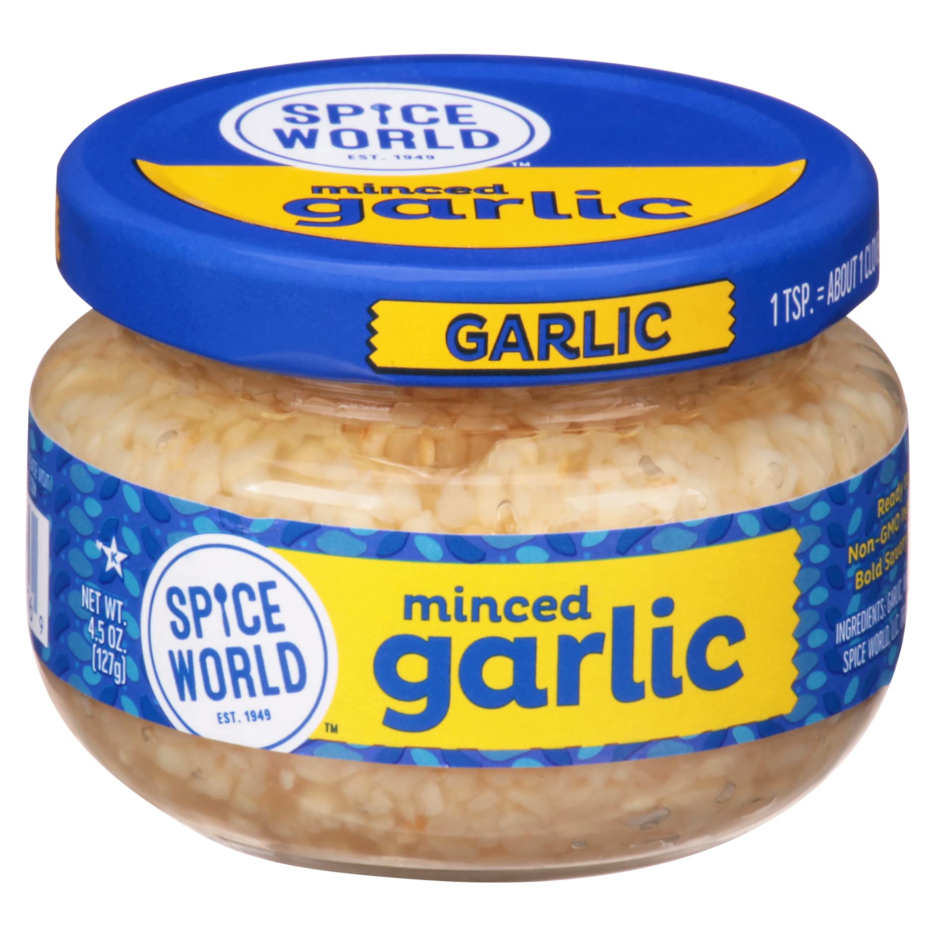 Spice World Minced Garlic, 4.5 Oz