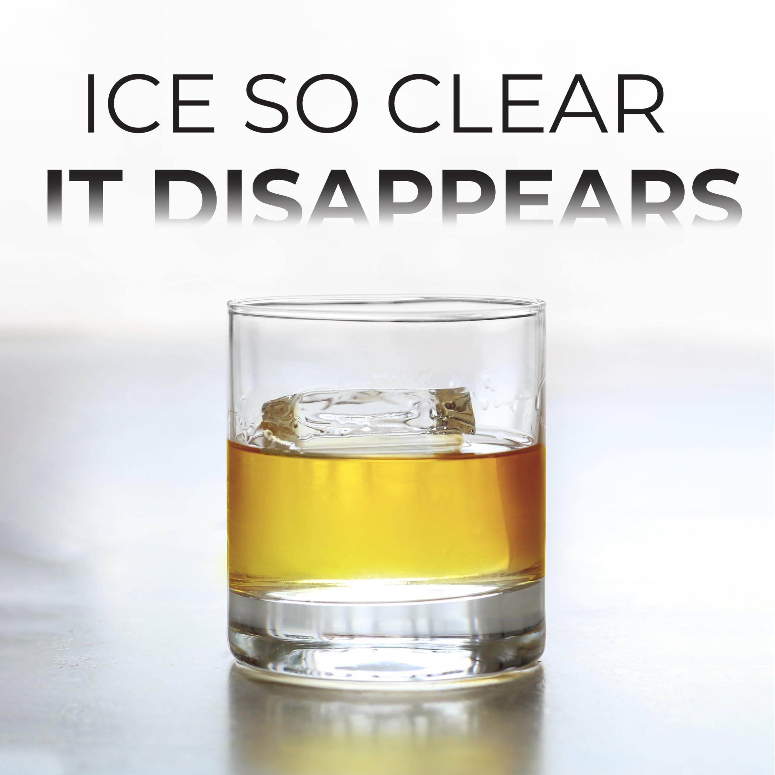 True Cubes Crystal Clear Ice Cube Maker, 4 Large 2"x2"x2" Ice Cubes for Cocktails and Drinks, Silicone Mold for Pure, Bartender-Quality Ice - Great for Hosting and Entertaining, Whiskey Gifts for Men