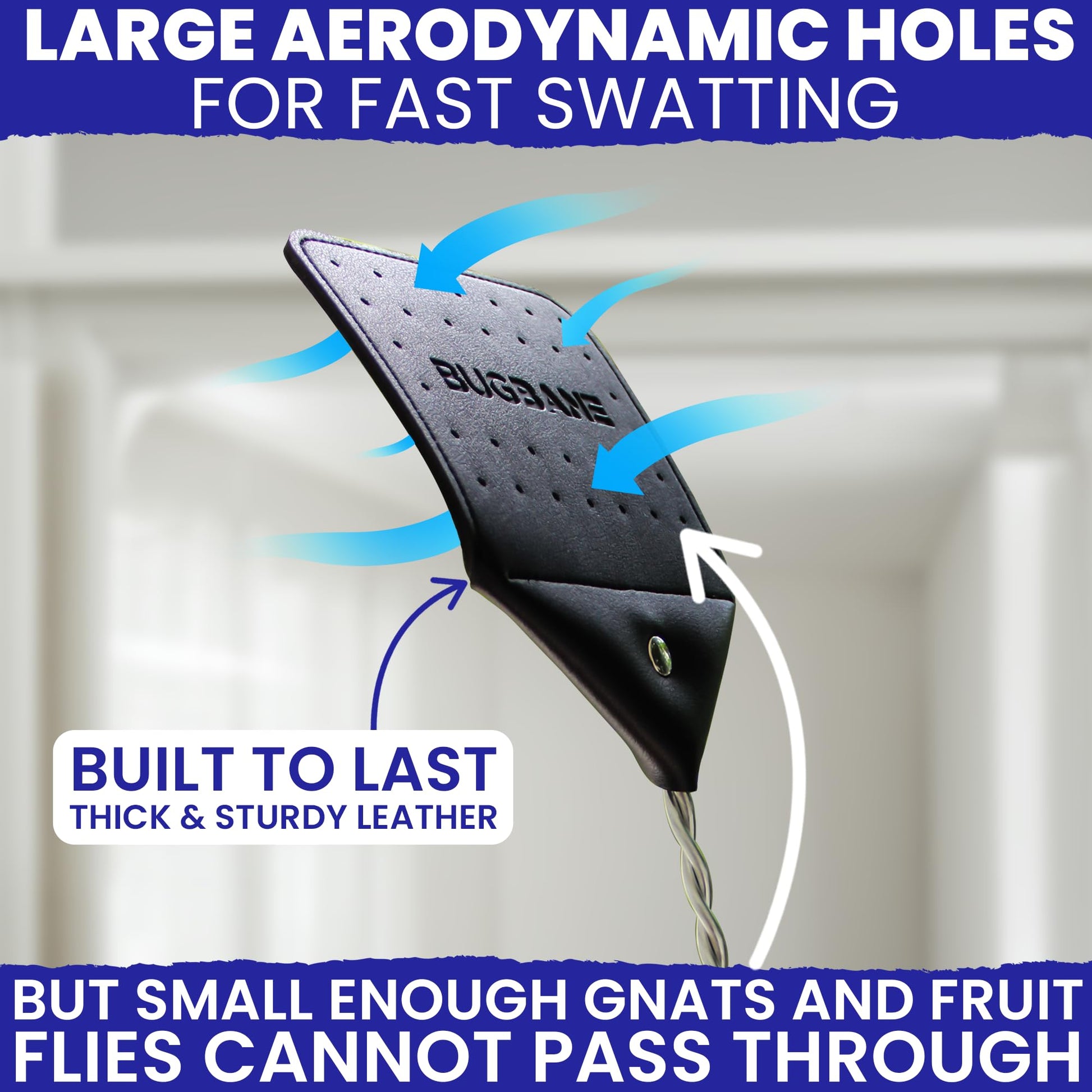 2 Leather Fly Swatter for Indoors. Long Handle, Heavy Duty Fly Swatter Manual Multi Pack. Flyswatters Heavy Duty Flyswatter 2 pack. Flies Swater Includes 4 Sticky Window Bug Traps. Mata Moscas Outdoor