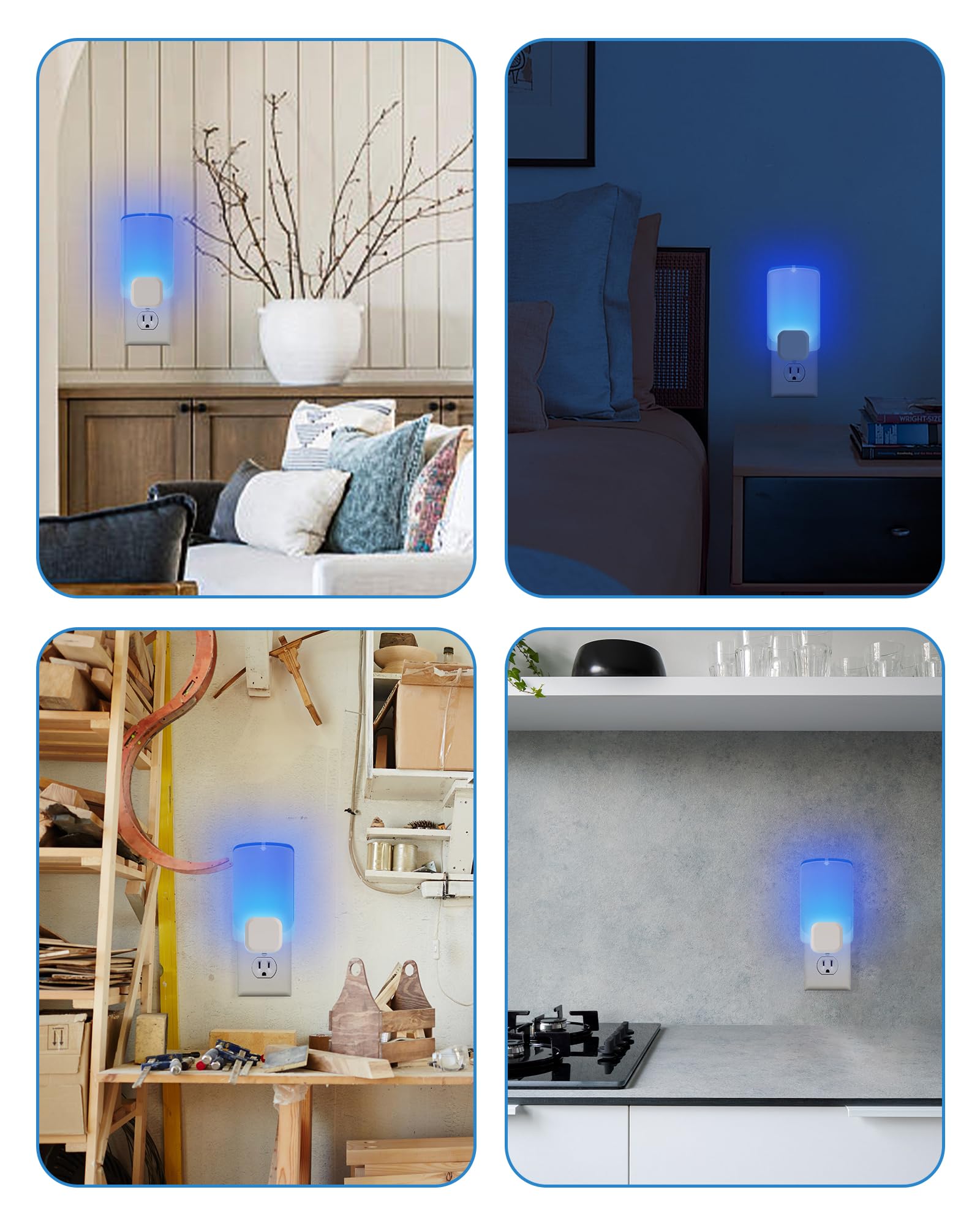 Shootingstar 10 Pcs Refill for Stem Bug Light Trap, Replacement Sticky Pads Compatible with Raid Essentials Flying Insect Light Trap Plug in